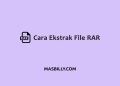 cara ekstrak file RAR