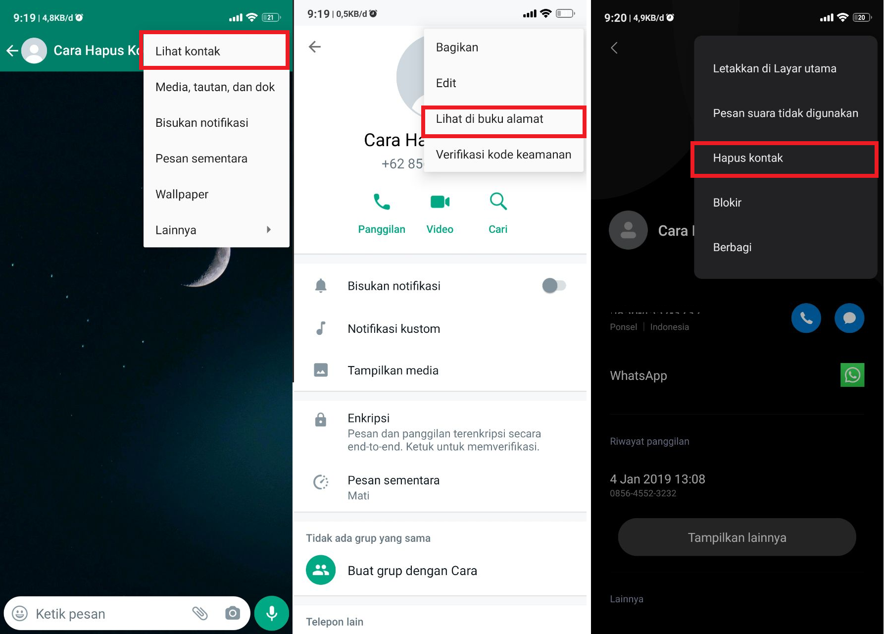 Cara Menghapus Kontak WhatsApp Dengan Benar | Masbilly.com